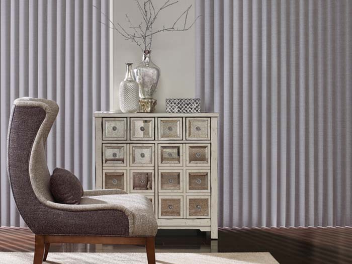 Cadence® Soft Vertical Blinds Fabric: Camille Color: Sterling